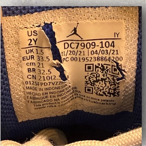 Kids Jordan Pro Strong size 2Y - Picture 6 of 9